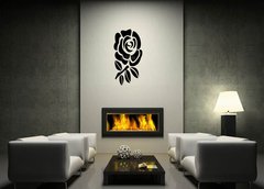 ablona na ze 100 x 50 cm vzor s22752138 - black rose vector illustration