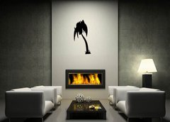 Samolepka na ze 100 x 50 cm vzor n31771673 - Black Palm Three Silhouette