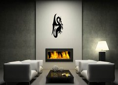 Samolepka na ze   Black dragon., 100 x 50 cm