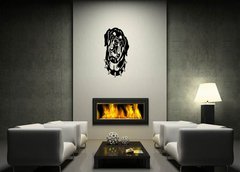 Samolepka na ze 100 x 50 cm vzor n59902397 - rottweiler head black white