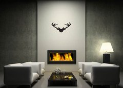 ablona na ze 100 x 50 cm vzor s63119559 - Deer head silhouette