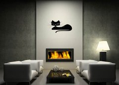 ablona na ze 100 x 50 cm vzor s85149400 - Black cat. Silhouette