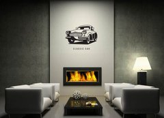 ablona na ze 120 x 100 cm vzor s116069294 - classic car abstract