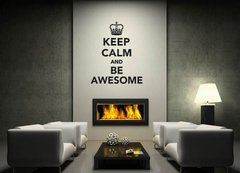 Samolepka na ze 120 x 100 cm vzor n129108591 - Keep calm and be awesome