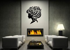 Samolepka na ze 120 x 100 cm vzor n17949423 - Vector girl icon