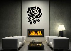 Samolepka na ze 120 x 100 cm vzor n22752138 - black rose vector illustration