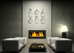 ablona na ze 120 x 100 cm vzor s26650686 - coffee and tea cups, vector