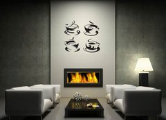 Samolepka na ze 120 x 100 cm vzor n28534816 - coffee cups