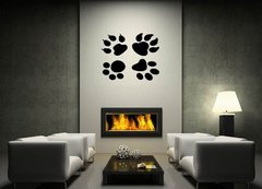 ablona na ze 120 x 100 cm vzor s30526986 - Paw print collection for design