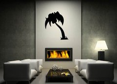 ablona na ze 120 x 100 cm vzor s31771673 - Black Palm Three Silhouette