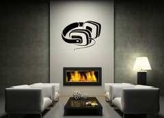 ablona na ze 120 x 100 cm vzor s43382226 - Headphones symbol