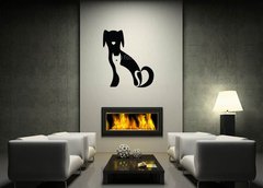 ablona na ze 120 x 100 cm vzor s53375040 - Funny dog and cat silhouettes composition