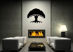 Samolepka na ze   Tree silhouette., 120 x 100 cm