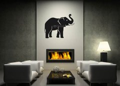 Samolepka na ze   elephant, 120 x 100 cm