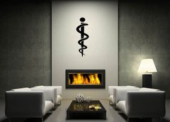 Samolepka na ze 120 x 100 cm vzor n57061653 - Medical symbol caduceus snake with stick