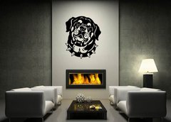 ablona na ze 120 x 100 cm vzor s59902397 - rottweiler head black white