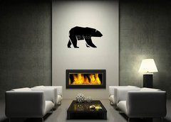 Samolepka na ze 120 x 100 cm vzor n67134795 - abstract silhouette of a polar bear