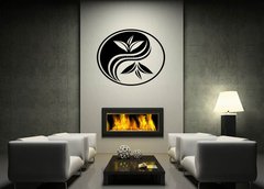 ablona na ze 120 x 100 cm vzor s68159211 - Black decorative Yin Yang