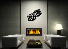 Samolepka na ze   dice cubes icon, 120 x 100 cm