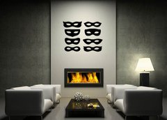 Samolepka na ze 120 x 100 cm vzor n73111096 - set of isolated carnival masks