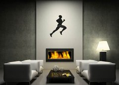 ablona na ze 120 x 100 cm vzor s75846550 - Isolated vector silhouette of a runner.