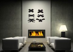 ablona na ze 120 x 100 cm vzor s76133779 - Six silhouetted isolated butterflies