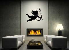 Samolepka na ze 120 x 100 cm vzor n76728539 - Silhouette of Cupid