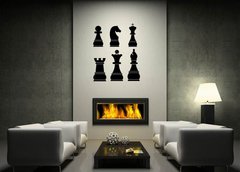 Samolepka na ze 120 x 100 cm vzor n76785090 - Chess icons set