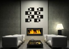 Samolepka na ze 120 x 100 cm vzor n78359611 - Abstract geometric seamless pattern. Black and white pattern .