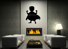 ablona na ze 120 x 100 cm vzor s79187551 - superhero silhouette for you design