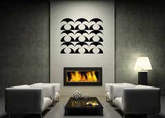 ablona na ze 120 x 100 cm vzor s79875831 - Seamless Curved Shape Pattern