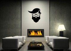 ablona na ze 120 x 100 cm vzor s79962690 - man with glasses and beard