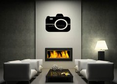 Samolepka na ze 120 x 100 cm vzor n80065165 - Black Icon camera. Vector.