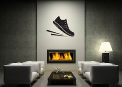 Samolepka na ze 120 x 100 cm vzor n80571500 - Running shoes icon