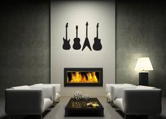 ablona na ze 120 x 100 cm vzor s84166721 - set of acoustic guitars and electric guitars. 