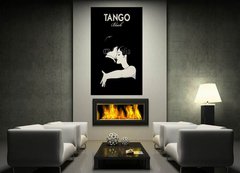 Samolepka na ze 170 x 100 cm vzor n118134515 - Young couple dancing tango. Comic style.