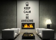 Samolepka na ze 170 x 100 cm vzor n129108591 - Keep calm and be awesome