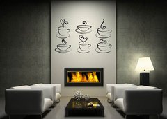 ablona na ze 170 x 100 cm vzor s26650686 - coffee and tea cups, vector