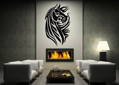 ablona na ze 170 x 100 cm vzor s42065676 - Vector image - horse in tribal style. Vinyl-ready.