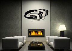 ablona na ze 170 x 100 cm vzor s43382226 - Headphones symbol
