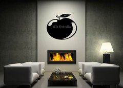 ablona na ze 170 x 100 cm vzor s48357246 - Apple black symbol
