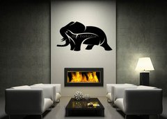 ablona na ze 170 x 100 cm vzor s49637124 - Vector image of an elephant on a white background