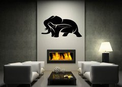 Samolepka na ze 170 x 100 cm vzor n49637124 - Vector image of an elephant on a white background