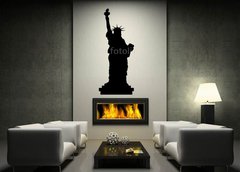 ablona na ze 170 x 100 cm vzor s51887015 - Statue Of Liberty Vector Black Shadows Silhouette