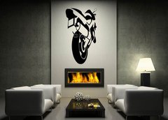 ablona na ze 170 x 100 cm vzor s55044669 - Motorcycle silhouette