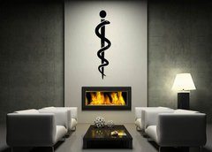 Samolepka na ze 170 x 100 cm vzor n57061653 - Medical symbol caduceus snake with stick