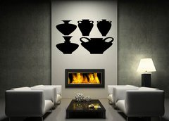 ablona na ze 170 x 100 cm vzor s58566688 - vases icons isolated on white background