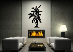 ablona na ze 170 x 100 cm vzor s60775371 - Banana tree silhouette- vector