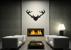 Samolepka na ze 170 x 100 cm vzor n63119559 - Deer head silhouette