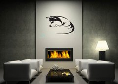 Samolepka na ze 170 x 100 cm vzor n63121858 - Vector image of a dog siberian husky